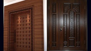 double front door imageslatest wooden main door double [upl. by Ecidnac717]