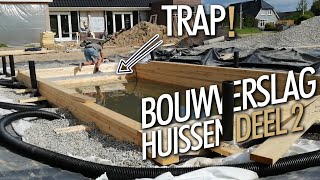 Trap maken voor de zwemvijver  Bouwverslag zwemvijver Huissen deel 2 [upl. by Neevan8]