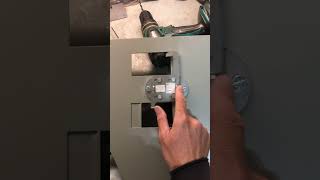 Interlock kit install for main breaker box generator electric code [upl. by Wolsky]