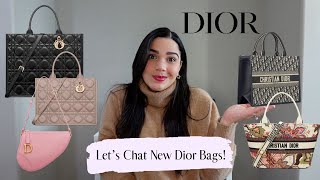 NEW DIOR BAGS LETS CHAT DIOR BOOK TOTE HAT BASKET amp SADDLE POUCH [upl. by Ellehsar]