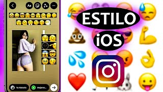 Nuevo INSTAGRAM Estilo iPhone en ANDROID  Emojis ACTUALIZADOS✅ [upl. by Spalding186]