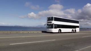 GreenPower EV550 AllElectric Double Decker Bus Video [upl. by Earased]