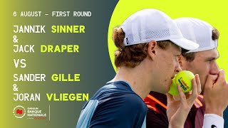 SINNER amp DRAPER VS GILLE amp VLIEGEN  NATIONAL BANK OPEN  MONTRÉAL  ROUND 1 [upl. by Anom180]