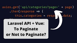 Laravel API PaginatedFull List  Same Endpoint or Separate [upl. by Drofliw]