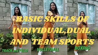 BASIC SKILLS OF INDIVIDUAL DUAL AND TEAM SPORTS  Michelle Balmes [upl. by Aihsel]