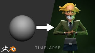 Freaky Fred Timelapse  Zbrush  Blender [upl. by Leirea]