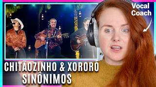 Vocal Coach Reacts to Chitãozinho amp Xororó  Sinônimos ft Zé Ramalho  Sertanejo Music Analysis [upl. by Anitnauq]