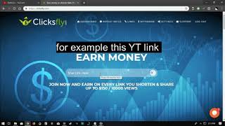 How to make money online for free  with links in Clicksflycom  FULL TUTORIAL [upl. by Laise]