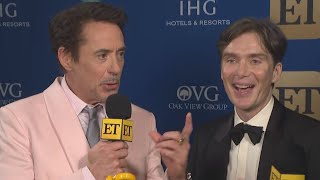 Robert Downey Jr TEASES Cillian Murphy for Short PSIFF Speech Exclusive [upl. by Nahtaj]