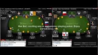 Poker bot WarBot Demonstration at Titan Poker iPoker [upl. by Stanfill304]