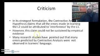 S6 Applied Linguistics Contrastive analysis l Professor Heggach [upl. by Atteuqehs186]