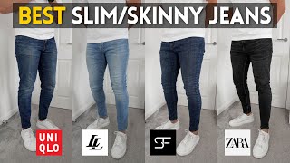 The BEST SlimSkinny Jeans For Men 2022 Zara Legend London Uniqlo amp More [upl. by Laurena]