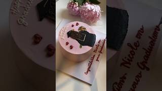 Graduation theme cake trending shortvideo viralvideo ytshorts music [upl. by Werdn]