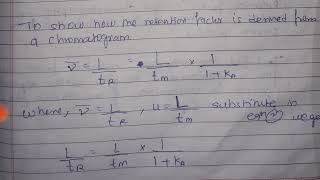 Retention factor of Column Chromatography An introduction to Analytical separation Skoogs [upl. by Mears959]