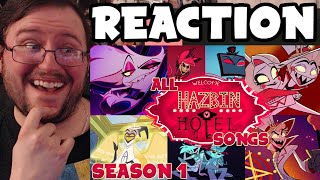 Gors quotHAZBIN HOTEL Season 1 All Animated Songsquot REACTION [upl. by Devora936]