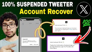 X Suspended Account Recovery 2024  How To Unsuspend Twitter Account  Suspended X Account Problem [upl. by Nhojleahcim678]