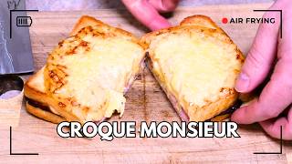 Croque Monsieur in air fryer Next Level Cheese Toastie [upl. by Koss]