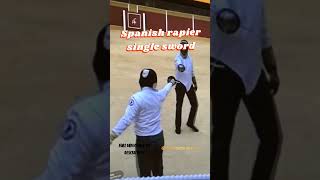 Fencing  Spanish Rapier Single Sword  shorts martinezacademy [upl. by Vic778]