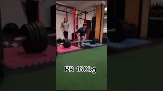 Deadlift PR 160KG [upl. by Lorrimer950]