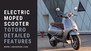 LinksEride Moped Scooter Totoro 4000W Classic Vespa Style Electric Scooter Intro [upl. by Willow102]