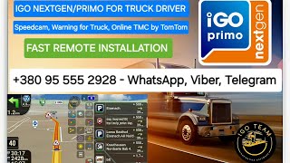 IGO Nextgen for Truck Car Bus with TomTom maps Europe amp England GPS soft for Truck driver [upl. by Akiemehs]