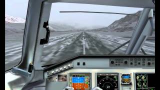 Embraer 190 Landing in Khorog UT0D [upl. by Enilreug453]