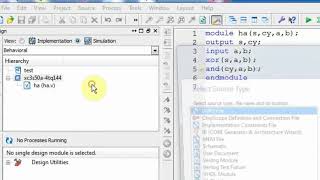 Xilinx ISE Design and simulate VERILOG HDL Code [upl. by Ydnim496]