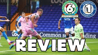 STOCKPORT COUNTY 1 BLACKBURN ROVERS 6  MATCH REVIEW [upl. by Oiramat]