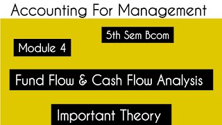 Fund Flow amp Cash Flow Analysis [upl. by Sherrard]