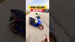 Ather 450 Apex Walkaround  Top Speed Magic Twist Warp Plus Mode  BikeWale shorts ather450apex [upl. by Hen928]