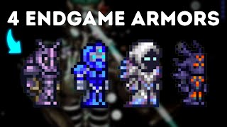 Everything You Need to Know About the 4 PreMoon Lord Endgame Armors in Terraria [upl. by Robins]