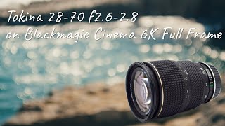 Tokina ATX 2870 f2628 on Blackmagic Cinema 6K Full Frame  Dancing Ledge [upl. by Karsten98]