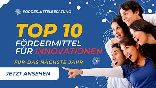 Innovationsförderung Fördermittelprogramme für Unternehmen [upl. by Ahsim]