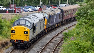 37109 37059 amp 20305 at Heywood  East Lancs Diesel Gala Day 3 1723 [upl. by Frankie]