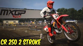 Mxgp pro 2 stroke gameplay15 SECOND HEADSTART  Cr 250 2 stroke [upl. by Yelnoc683]