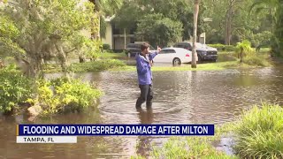 Flooding and widespread damage in Tampa FL after Milton [upl. by Elockcin]