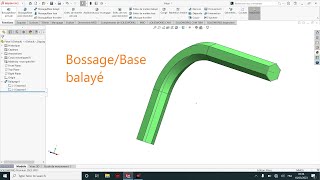 solidworks bossage base balayé [upl. by Sayre]