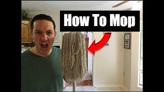 How To Mop Floors  Simple Cleaning Tutorial [upl. by Raf]