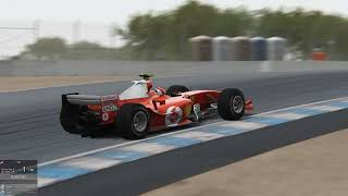 Assetto Corsa Laguna Seca Ferrari F2004 Step 1 World Record 54779 TV Cam [upl. by Arataj894]