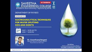 Webinar on quot Electroanalytical Techniques for Water Splitting Dos and Donts” [upl. by Brenna487]