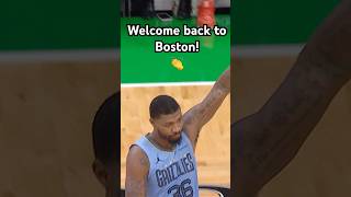 Celtics fan give Marcus Smart a standing ovation in his return to Boston 🔥👏Shorts [upl. by Ariad]