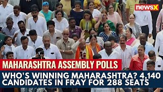 Maharashtra Assembly Polls  Whos Winning Maharashtra 4140 Candidates In Fray For 288 Seats [upl. by Roselia]