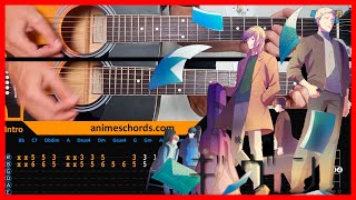 Given OST  Fuyu no Hanashi  Acoustic Guitar Lesson Tutorial  TAB  CHORDS [upl. by Nyllek271]