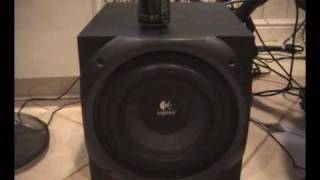 Logitech Z5500 THX Bass Tests [upl. by Gladdy178]