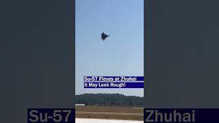 Su57 Incredible Aerobatics at Zhuhai Russias Stealth Fighter in Action [upl. by Orrin]