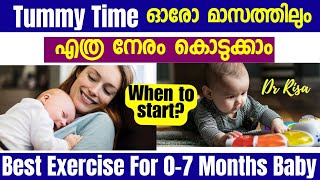 Best Baby Developmental Activity Tummy Time When amp Benifits Malayalam [upl. by Bianca383]