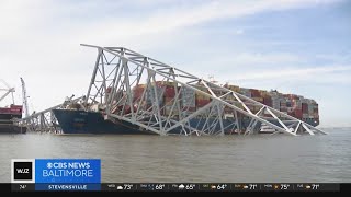 Mike Hellgren takes a closer look at salvage efforts near Key Bridge collapse site [upl. by Niattirb500]