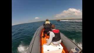 Rhosneigr Anglesey Avon Searider 54m Humber 47m GoProHD [upl. by Obmar]