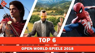 Die besten OpenWorldSpiele 2018  Top 6 [upl. by Arahsal]