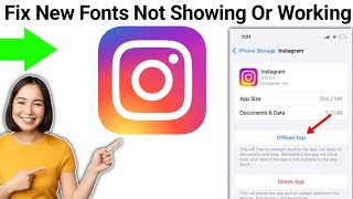 Fix Instagram New Fonts Not Showing Or Working 2025 [upl. by Attekahs]